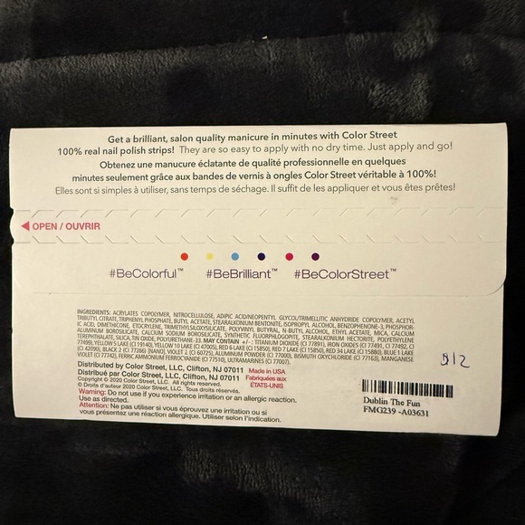 Color Street Dublin The Fun Brand New - Picture 4 of 4